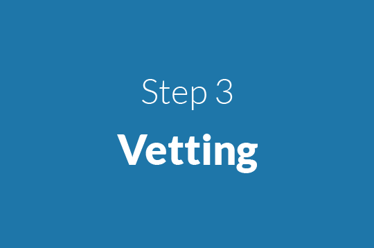 Step 3 Vetting