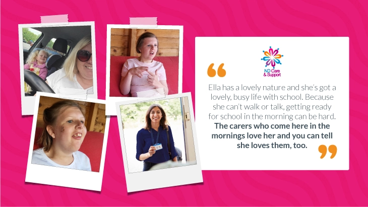 A graphic for Good Care Month that includes a testimonial.